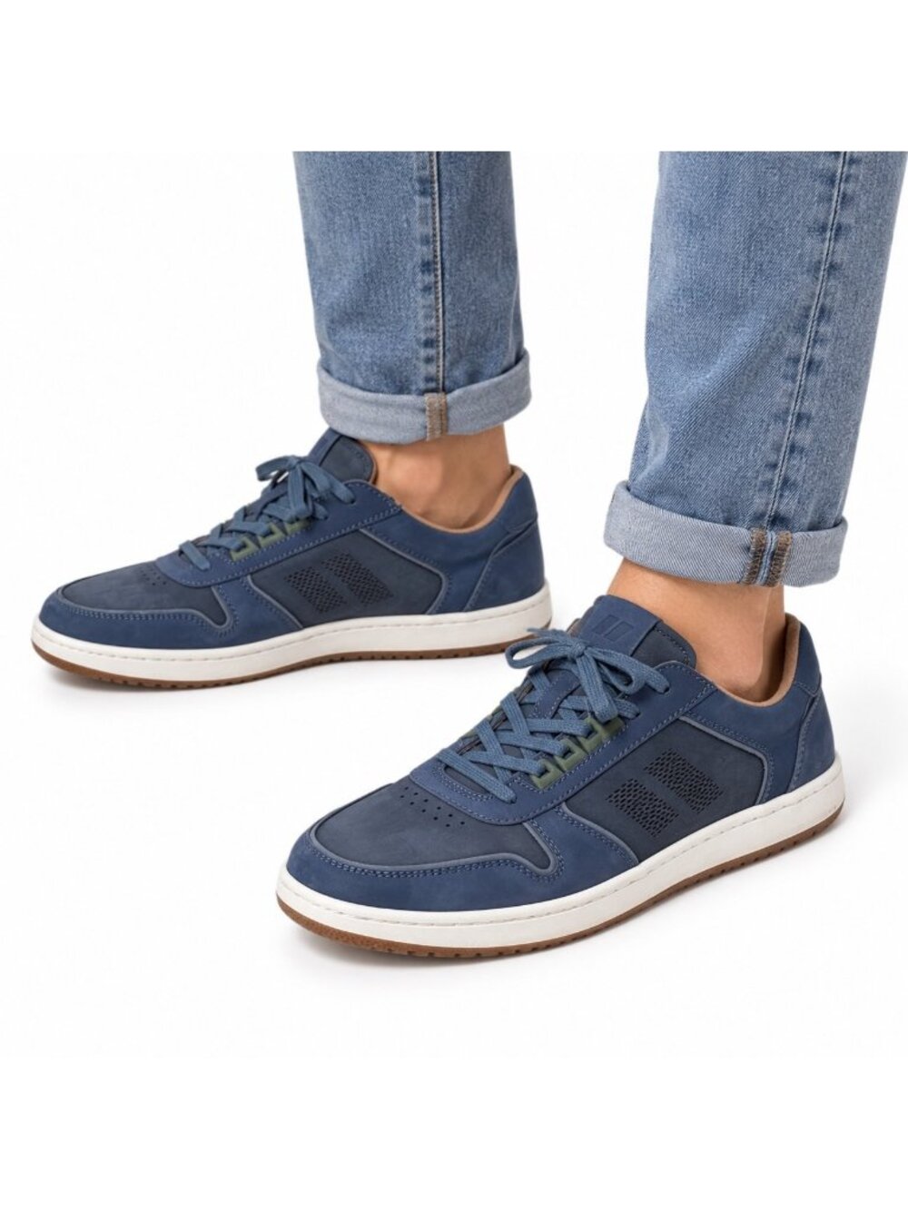 Piloti Shows Mens 10.5 Blue Nubuck Driving Sneaker Y2K Streetwear Athleisure